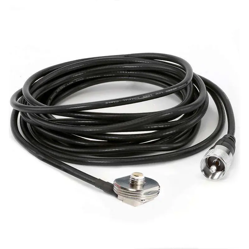 15 Ft Antenna Coax Cable With 3/8 Nmo Mount 1