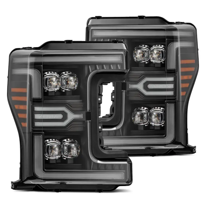 17-19 Ford Super Duty Mkii Nova-Series Led Projector Headlights Black 1