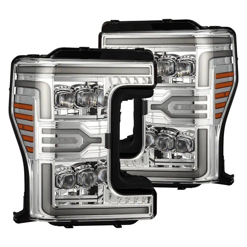 17-19 Ford Super Duty Mkii Nova-Series Led Projector Headlights Chrome 1