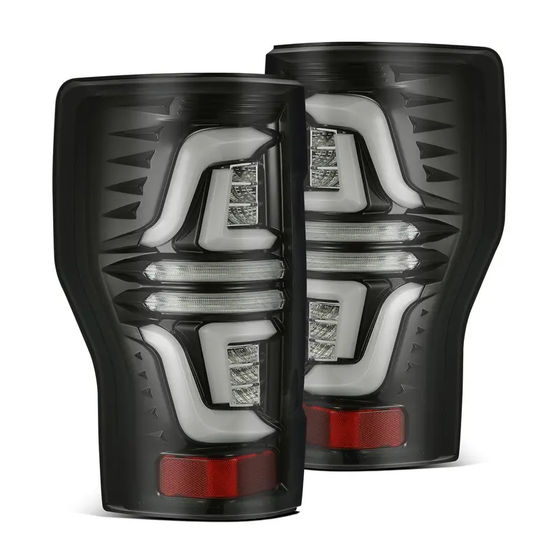 17-19 Ford Super Duty Pro-Series Led Tail Lights Jet Black 1