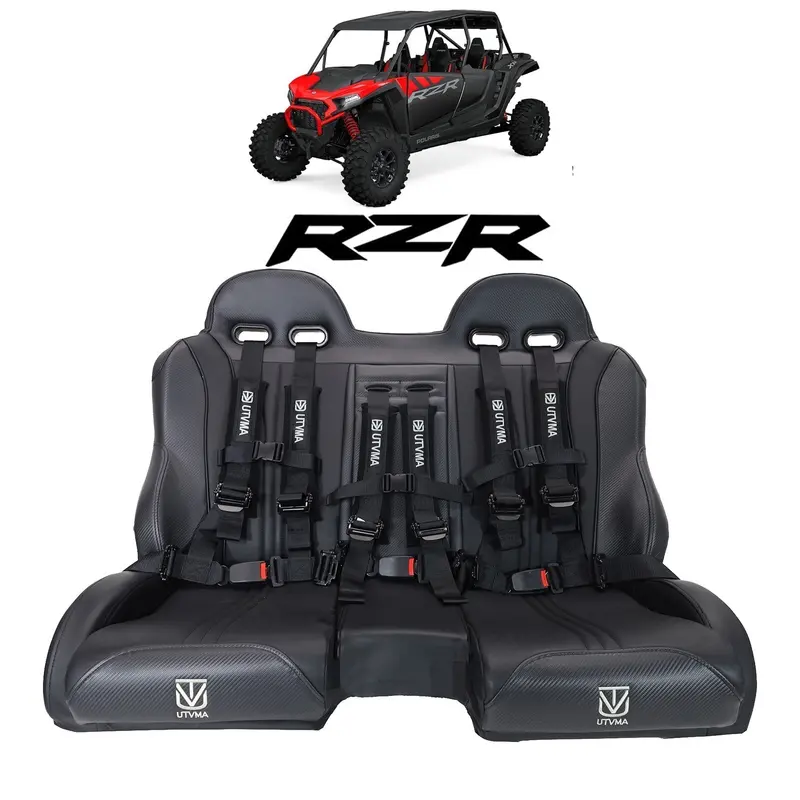 2024+ Rzr 1000 Front/Rear Bench Seat W Harnesses 2 And 4 Seater 1