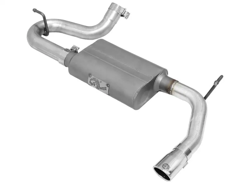 Afe Scorpion 2-1/2In Alum Steel Axle-Back Exhaust W/Polished Tip 07-18 Jeep Wrangler Jk V6-3.6/3.8L 1