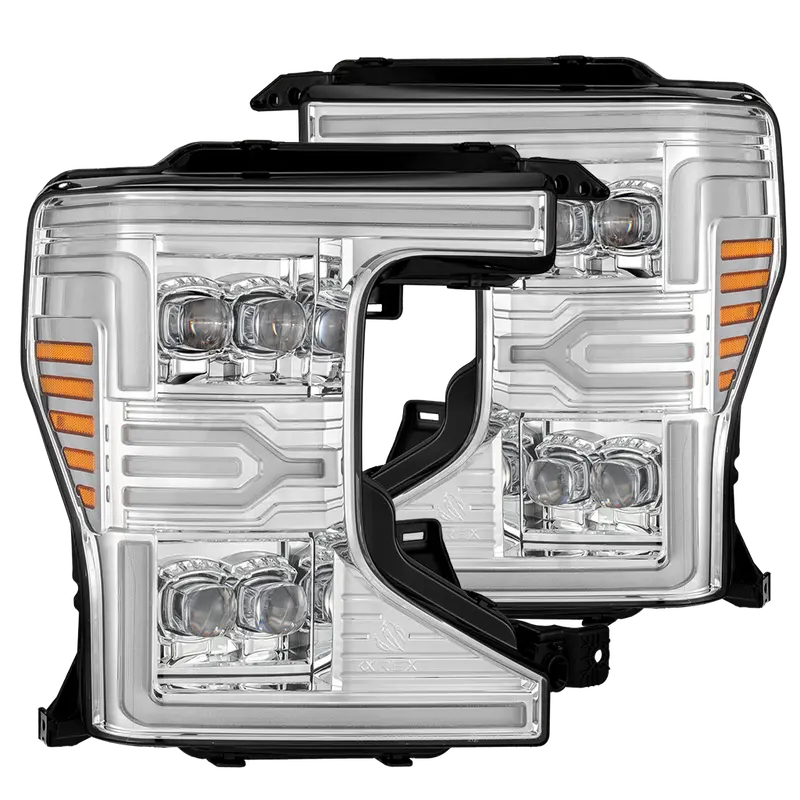 Alpha Rex 20-22 Ford Super Duty Nova-Series Led Projector Headlights Chrome 1