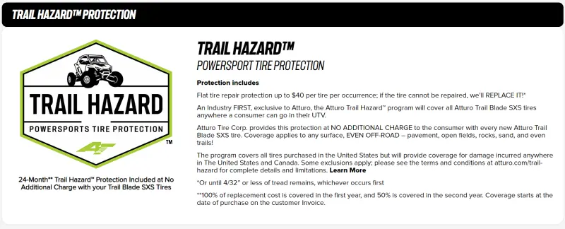 Atturo Trail Blade Boss Sxs Tire - 29X11r14 75N 1