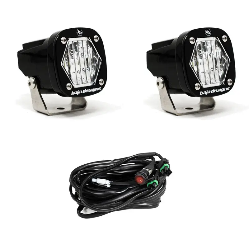 Baja Designs S1 Wide Cornering Led Light W/ Mounting Bracket Pair 1