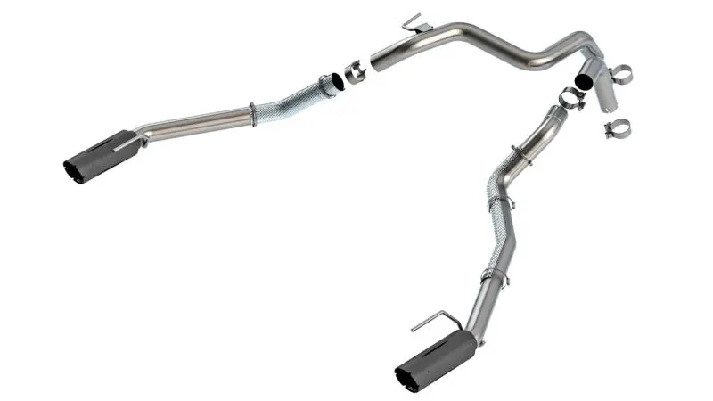 Borla 24-25 Ford Ranger Raptor 2.75In Tail Pipe Kit 4In Tip - Ceramic Black 1
