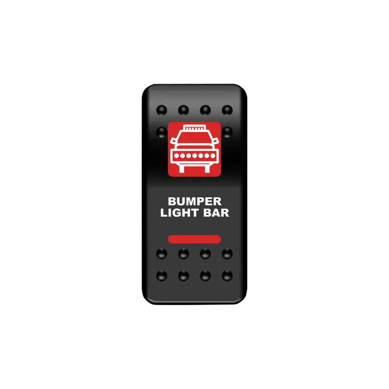Bumper Light Bar Rocker Switch (Red) 1