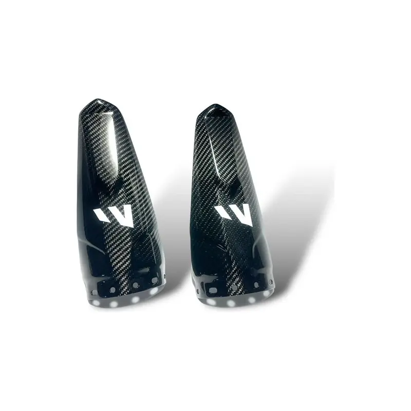 Can Am Maverick R Carbon Fiber Rear Shock Guard Set 1