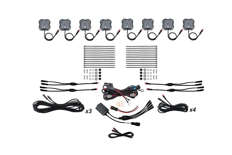 Diode Dynamics Stage Series Rgbw Led Rock Light Kit (8-Pack) 1