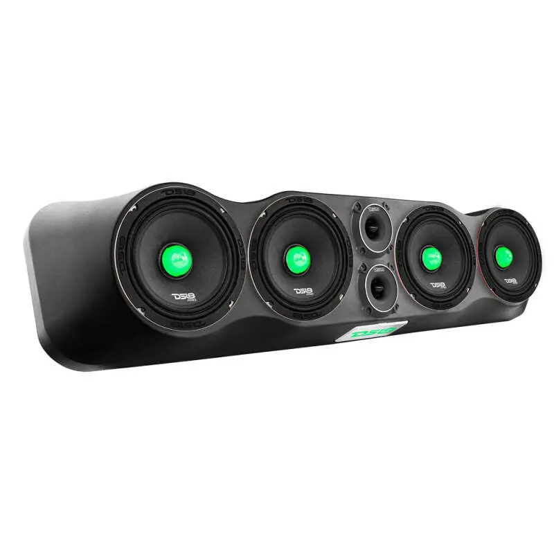 Ds18 35In Speaker Enclosure Fits 4 X 6.5In Speakers And 2X 3In Tweeters (Speakers Not Included) 1