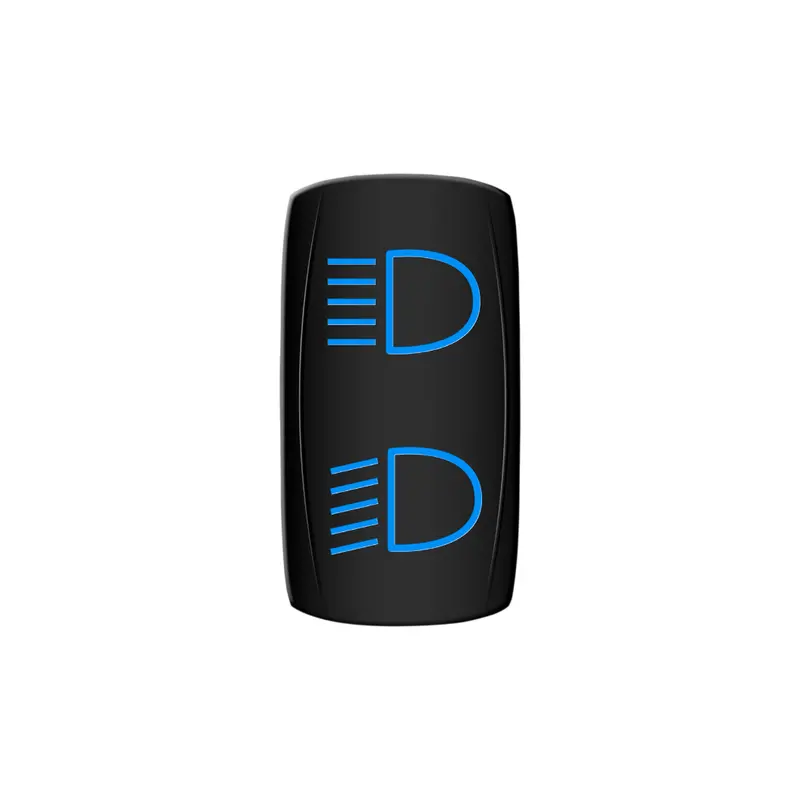 Hi/Lo Beam Rocker Switch (Blue) 1