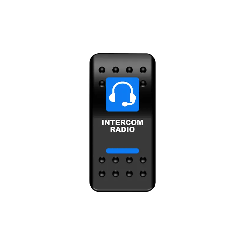 Intercom Radio Rocker Switch (Blue) 1