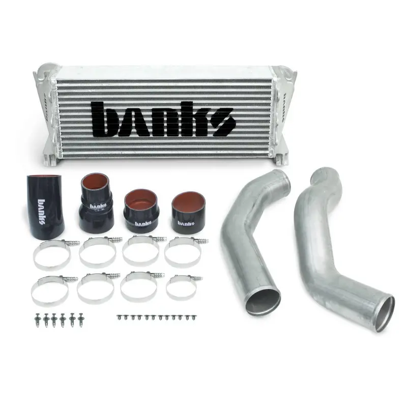 Intercooler Upgrade Includes Boost Tubes Natural Finish For 13-18 Ram 2500/3500 Cummins 6.7L Banks Power 1