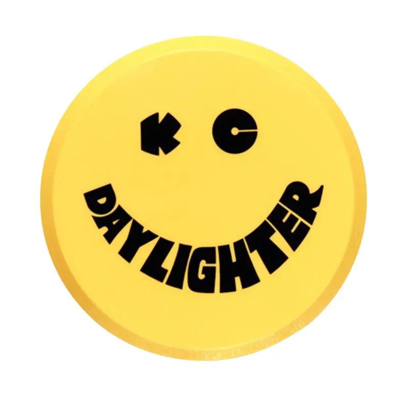 Kc Hilites 6In. Round Hard Cover For Daylighter/Slimlite/Pro-Sport (Single) - Yellow W/Black Smile 1