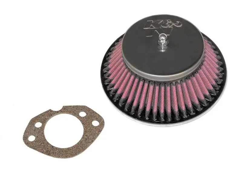K&N Custom Racing Assembly - Round Tapered - Red 1.656In Neck Flange - 2.25In Over Height 1