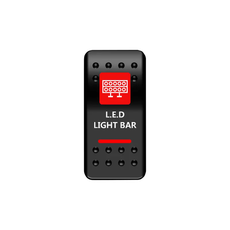 Led Light Bar Rocker Switch (Red) 1