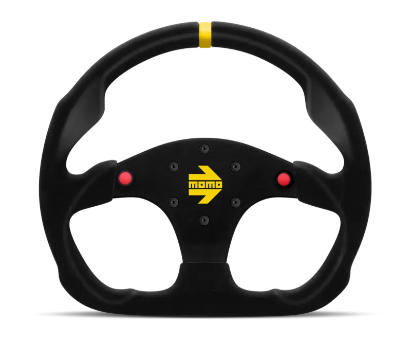 Momo Mod30 Buttons Steering Wheel 320 Mm -  Black Suede/Black Spokes/1 Stripe 1