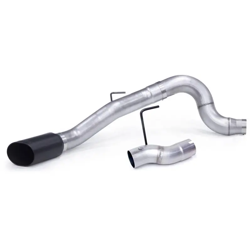 Monster Exhaust System 5-Inch Single Exit Cerakote Black Tip For 13-18 Ram 2500/3500 6.7L Cummins Mega-Cab Sb Banks Power 1