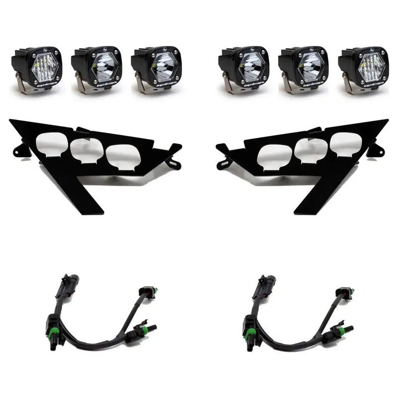Polaris Rzr Pro / Turbo R S1 Triple Led/Laser Headlight Kit 1