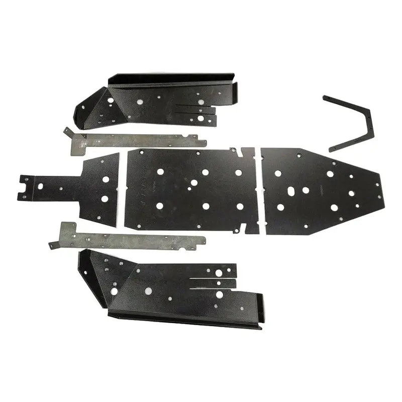 Polaris Rzr Turbo R Full Skid Plate With Sliders 1