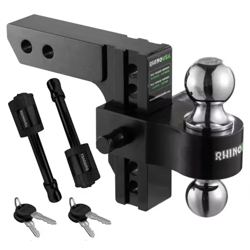 Rhino Usa 6In Heavy Duty Drop Hitch - 2In Receiver (Red) 1