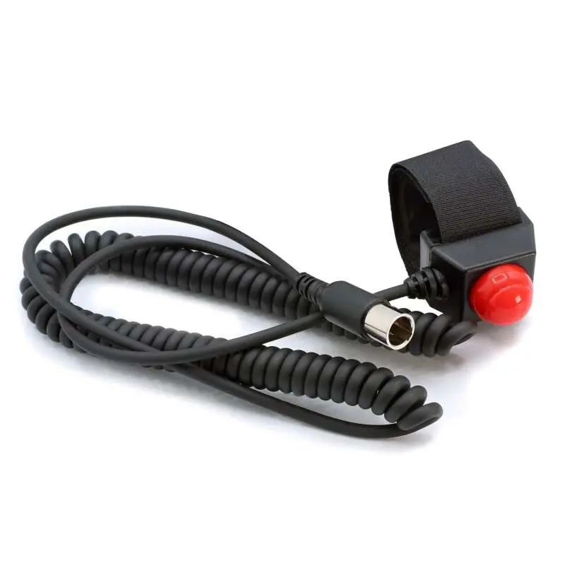 Rugged Radios Velcro Mount Steering Wheel Push To Talk (Ptt) With Coil Cord For Car Harnesses 1