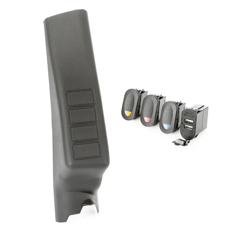 Rugged Ridge A-Pillar Pod Kit 3 Switch Usb 11-18 Jk/Jku 1