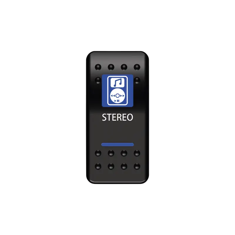Stereo Rocker Switch (Blue) 1