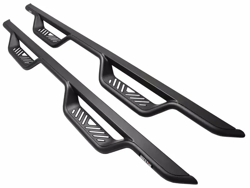 Westin 20-25 Jeep Gladiator Outlaw Nerf Step Bars - Textured Black / Rocker Panel Mount 1