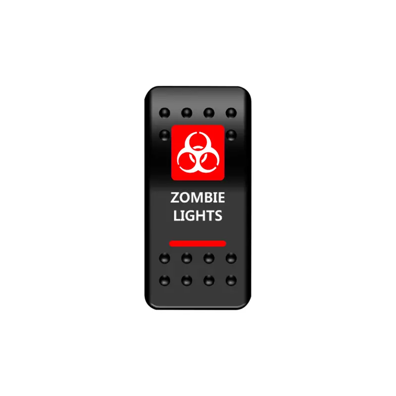 Zombie Lights Rocker Switch (Red) 1