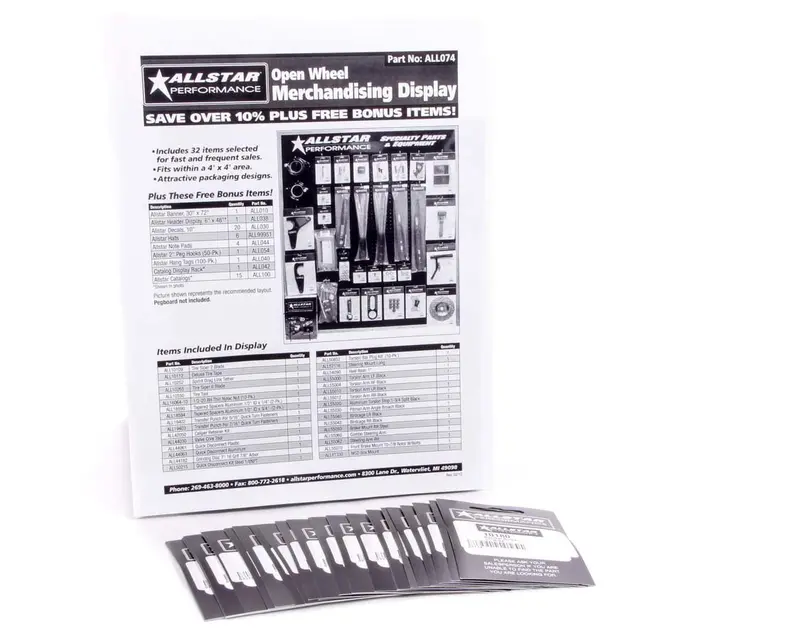 Allstar Performance 99164 Display Accessories Compatible With All074 Merchandising System 1