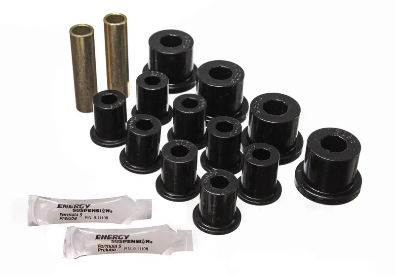 Energy Suspension 2.2103G Rear Leaf Spring Bushing Kit – Black Performance Polyurethane 1