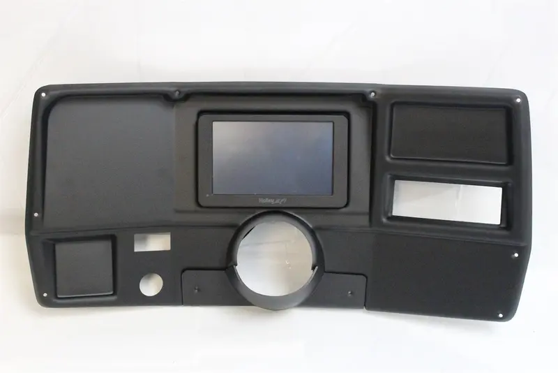 Holley Efi 553-307 Dash Panel – Matte Black, Hvac-Compatible For Holley Efi Systems 1
