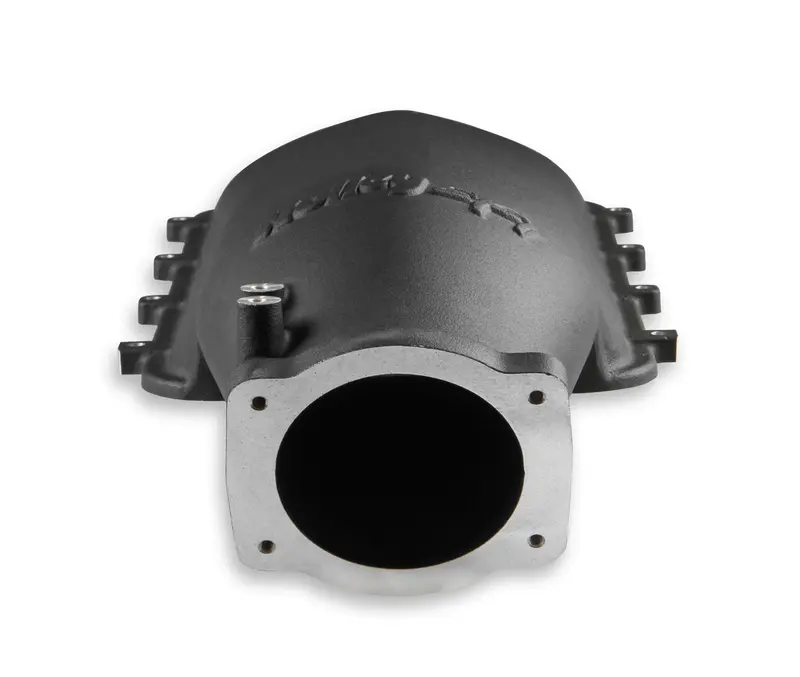 Holley Efi Hi-Ram Aluminum Plenum – 95Mm Throttle Body Opening, Black Finish 1