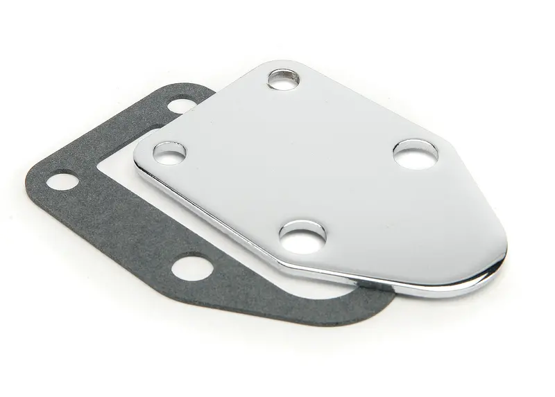 Mr. Gasket 1515 Fuel Pump Block-Off Plate – Aluminum Sealing Cover For Mechanical Pump Removal 1