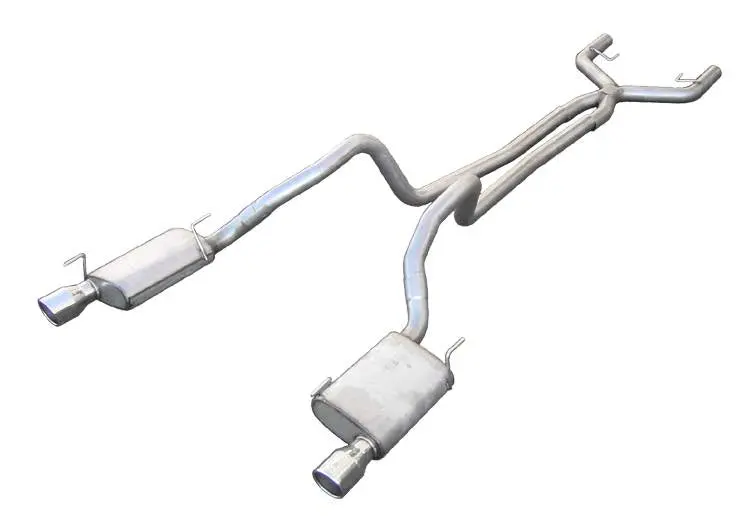 Pypes Sfm68 Cat-Back Exhaust System – Dual-Exit 2.5" True Dual Setup For 2005–2010 Mustang V6 1
