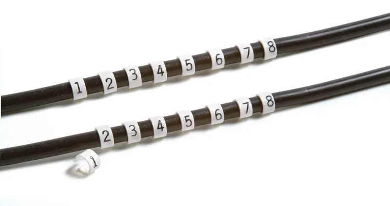 Taylor Cable 41065 Reusable Clip-On Wire Identification Markers 1