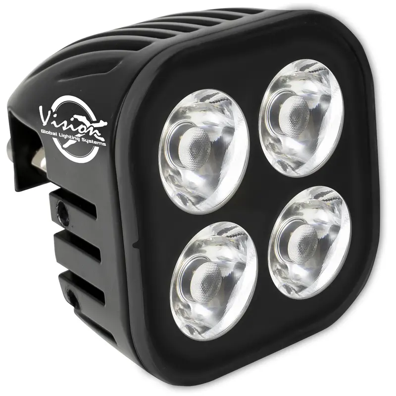 Vision X Unite Amber Led Spot Light – 12W, 4-Led, Black Housing (Model 9936468) 1